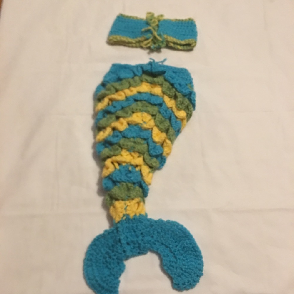 Crochet 🧶Newborn Mermaid 🧜‍♀️costume photography - Picture 3 of 6